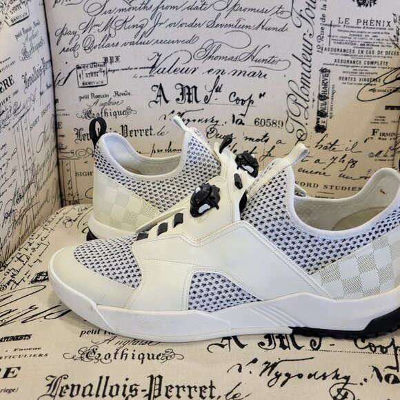 LOUIS VUITTON Fuel Power Mesh Leather Sneakers size 12 - Picture 4 of 4